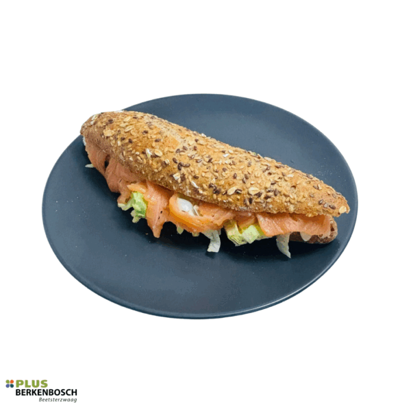 Belegd broodje zalm