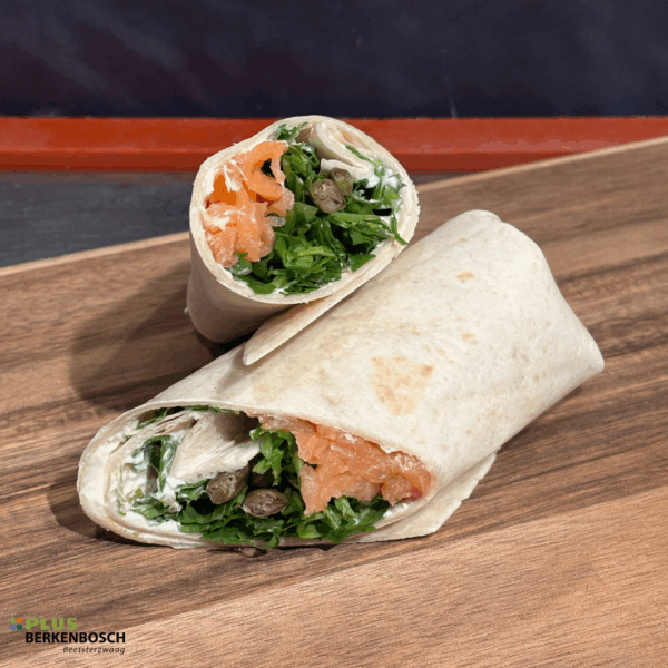 Wrap met gerookte zalm